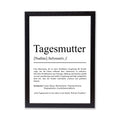 Tagesmutter Definition Poster personalisierbar mit Namen Beruf Poster Tagesmutter Geschenk Geburtstag Tagesmutter Poster Beruf Definition