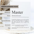Master Definition Poster personalisierbar mit Namen Abschluss Poster Master Geschenk zum Abschluss Geschenk Master Poster Definition