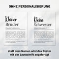 Kleine Schwester Definition Poster personalisierbar mit Namen Schwester Poster Geschenk Einzug Geburtstag Geschenk Schwester Geschwister Liebe