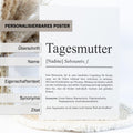 Tagesmutter Definition Poster personalisierbar mit Namen Beruf Poster Tagesmutter Geschenk Geburtstag Tagesmutter Poster Beruf Definition