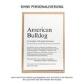 American Bulldog Definition Karte personalisierbar mit Name Hunde Rasse Grußkarte Geschenk Hundebesitzer Karte Geburtstag Geschenk