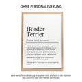 Border Terrier Definition Karte personalisierbar mit Name Hunde Rasse Grußkarte Geschenk Hundebesitzer Karte Geburtstag Geschenk