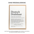 Deutsch Drahthaar Definition Karte personalisierbar mit Name Hunde Rasse Grußkarte Geschenk Hundebesitzer Karte Geburtstag Geschenk
