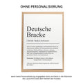 Deutsche Bracke Definition Karte personalisierbar mit Name Hunde Rasse Grußkarte Geschenk Hundebesitzer Karte Geburtstag Geschenk