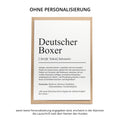 Deutscher Boxer Definition Karte personalisierbar mit Name Hunde Rasse Grußkarte Geschenk Hundebesitzer Karte Geburtstag Geschenk