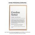 Gordon Setter Definition Karte personalisierbar mit Name Hunde Rasse Grußkarte Geschenk Hundebesitzer Karte Geburtstag Geschenk
