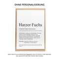 Harzer Fuchs Definition Karte personalisierbar mit Name Hunde Rasse Grußkarte Geschenk Hundebesitzer Karte Geburtstag Geschenk