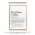 Kurzhaarcollie Definition Karte personalisierbar mit Name Hunde Rasse Grußkarte Geschenk Hundebesitzer Karte Geburtstag Geschenk