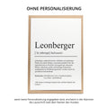 Leonberger Definition Karte personalisierbar mit Name Hunde Rasse Grußkarte Geschenk Hundebesitzer Karte Geburtstag Geschenk