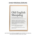 Old English Sheepdog Definition Karte personalisierbar mit Name Hunde Rasse Grußkarte Geschenk Hundebesitzer Karte Geburtstag Geschenk