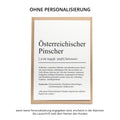 Österreichischer Pinscher Definition Karte personalisierbar mit Name Hunde Rasse Grußkarte Geschenk Hundebesitzer Karte Geburtstag Geschenk