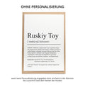 Russkiy Toy Definition Karte personalisierbar mit Name Hunde Rasse Grußkarte Geschenk Hundebesitzer Karte Geburtstag Geschenk