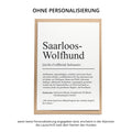 Saarlooswolfhund Definition Karte personalisierbar mit Name Hunde Rasse Grußkarte Geschenk Hundebesitzer Karte Geburtstag Geschenk
