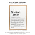 Scottish Terrier Definition Karte personalisierbar mit Name Hunde Rasse Grußkarte Geschenk Hundebesitzer Karte Geburtstag Geschenk