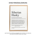 Siberian Husky Definition Karte personalisierbar mit Name Hunde Rasse Grußkarte Geschenk Hundebesitzer Karte Geburtstag Geschenk