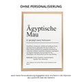 Ägyptische Mau Definition Karte personalisierbar mit Name Katze Rasse Grußkarte Geschenk Katzenbesitzer Karte Geburtstag Geschenk