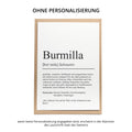 Burmilla Definition Karte personalisierbar mit Name Katze Rasse Grußkarte Geschenk Katzenbesitzer Karte Geburtstag Geschenk