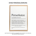 Perserkatze Definition Karte personalisierbar mit Name Katze Rasse Grußkarte Geschenk Katzenbesitzer Karte Geburtstag Geschenk