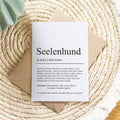 Seelenhund Definition Karte personalisierbar mit Name Hund Grußkarte Geschenk Hundebesitzer Karte Geburtstag Geschenk Hundeliebhaber