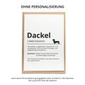 Dackel Definition Karte personalisierbar mit Name Hunde Rasse Grußkarte Geschenk Hundebesitzer Karte Geburtstag Geschenk