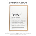 Barbet Definition Karte personalisierbar mit Name Hunde Rasse Grußkarte Geschenk Hundebesitzer Karte Geburtstag Geschenk