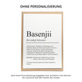 Basenjii Definition Karte personalisierbar mit Name Hunde Rasse Grußkarte Geschenk Hundebesitzer Karte Geburtstag Geschenk