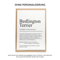Bedlington Terrier Definition Karte personalisierbar mit Name Hunde Rasse Grußkarte Geschenk Hundebesitzer Karte Geburtstag Geschenk