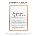 Chesapeake Bay Retriever Definition Karte personalisierbar mit Name Hunde Rasse Grußkarte Geschenk Hundebesitzer Karte Geburtstag Geschenk