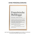 Französische Bulldogge Definition Karte personalisierbar mit Name Hunde Rasse Grußkarte Geschenk Hundebesitzer Karte Geburtstag Geschenk