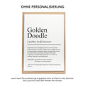 Golden Doodle Definition Karte personalisierbar mit Name Hunde Rasse Grußkarte Geschenk Hundebesitzer Karte Geburtstag Geschenk