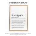Kleinpudel Definition Karte personalisierbar mit Name Hunde Rasse Grußkarte Geschenk Hundebesitzer Karte Geburtstag Geschenk
