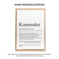 Komondor Definition Karte personalisierbar mit Name Hunde Rasse Grußkarte Geschenk Hundebesitzer Karte Geburtstag Geschenk