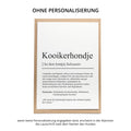 Kooikerhondje Definition Karte personalisierbar mit Name Hunde Rasse Grußkarte Geschenk Hundebesitzer Karte Geburtstag Geschenk