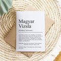 Magyar Viszla Definition Karte personalisierbar mit Name Hunde Rasse Grußkarte Geschenk Hundebesitzer Karte Geburtstag Geschenk