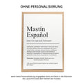 Mastin Espanol Definition Karte personalisierbar mit Name Hunde Rasse Grußkarte Geschenk Hundebesitzer Karte Geburtstag Geschenk