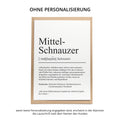Mittelschnauzer Definition Karte personalisierbar mit Name Hunde Rasse Grußkarte Geschenk Hundebesitzer Karte Geburtstag Geschenk