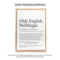 Olde English Bulldogge Definition Karte personalisierbar mit Name Hunde Rasse Grußkarte Geschenk Hundebesitzer Karte Geburtstag Geschenk