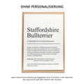 Staffordshire Bullterrier Definition Karte personalisierbar mit Name Hunde Rasse Grußkarte Geschenk Hundebesitzer Karte Geburtstag Geschenk