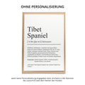 Tibet Spaniel Definition Karte personalisierbar mit Name Hunde Rasse Grußkarte Geschenk Hundebesitzer Karte Geburtstag Geschenk