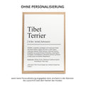 Tibet Terrier Definition Karte personalisierbar mit Name Hunde Rasse Grußkarte Geschenk Hundebesitzer Karte Geburtstag Geschenk
