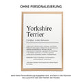 Yorkshire Terrier Definition Karte personalisierbar mit Name Hunde Rasse Grußkarte Geschenk Hundebesitzer Karte Geburtstag Geschenk