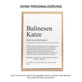 Belinesenkatze Definition Karte personalisierbar mit Name Katze Rasse Grußkarte Geschenk Katzenbesitzer Karte Geburtstag Geschenk