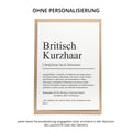 Britisch Kurzhaar Definition Karte personalisierbar mit Name Katze Rasse Grußkarte Geschenk Katzenbesitzer Karte Geburtstag Geschenk