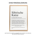 Sibirische Katze Definition Karte personalisierbar mit Name Katze Rasse Grußkarte Geschenk Katzenbesitzer Karte Geburtstag Geschenk