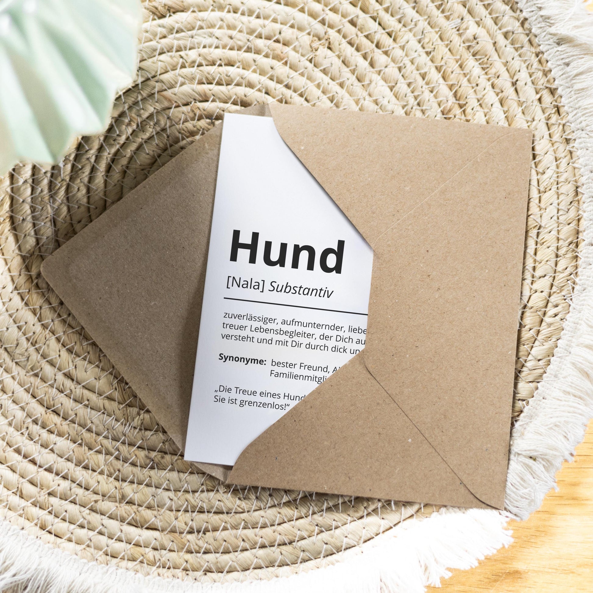 Hund Definition Karte personalisierbar mit Name Hund Grußkarte Geschenk Hundebesitzer Karte Geburtstag Geschenk Hundeliebhaber