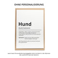 Hund Definition Karte personalisierbar mit Name Hund Grußkarte Geschenk Hundebesitzer Karte Geburtstag Geschenk Hundeliebhaber
