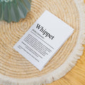 Whippet Definition Karte personalisierbar mit Name Hunde Rasse Grußkarte Geschenk Hundebesitzer Karte Geburtstag Geschenk