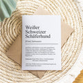 Weißer Schweizer Schäferhund Definition Karte personalisierbar mit Name Hunde Rasse Grußkarte Geschenk Hundebesitzer Karte Geburtstag