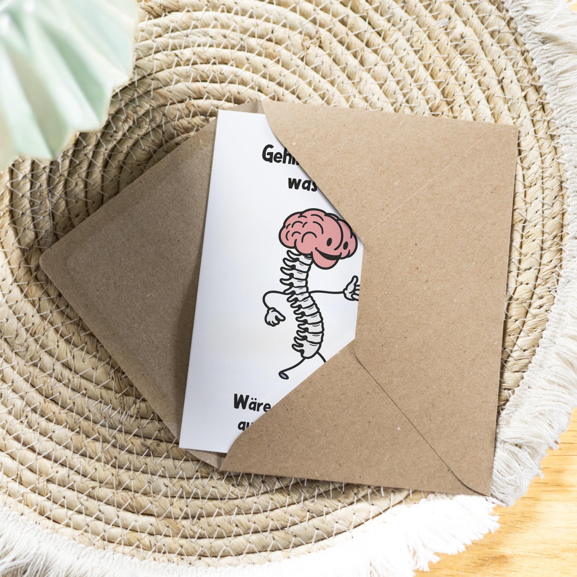 Spruchkarte Gehirn A6 personalisierbar Karte Spruchkarte Geschenk zum Geburtstag Geschenkkarte für Freunde Spruchkarte personalisierbar