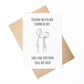 Spruchkarte Dumm A6 personalisierbar Karte Spruchkarte Geschenk zum Geburtstag Geschenkkarte für Freunde Spruchkarte personalisierbar